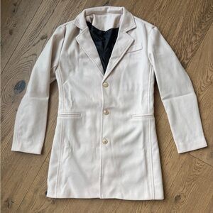 Men's Classic Cream Trench Coat